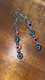 Evil eye ear rings