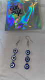 Evil eye ear rings