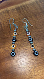 Evil eye ear rings