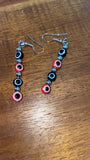 Evil eye ear rings