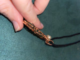 Sea glass wave pendant