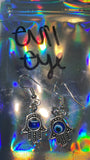 Evil eye ear rings